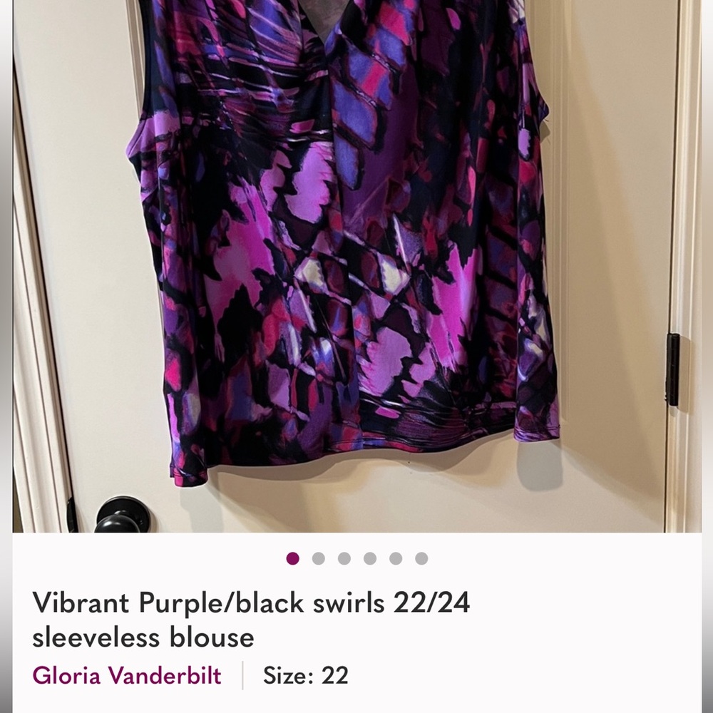 **2 sleeveless tops  1) Michael Kors Women's 3X 2) Gloria Vanderbilt 22/24 - Picture 7 of 7